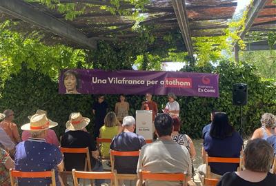 Montse Romagosa serà la candidata de Vilafranca en Comú a les municipals amb David Espínola com a número dos. Vilafranca en comú